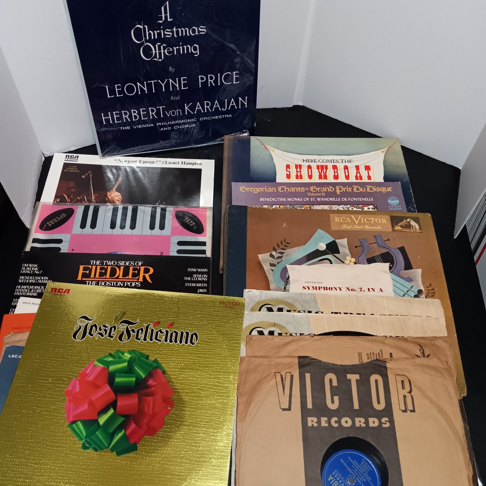 Lot of 12″ Vintage Records, Orchestra and Mixed, See Photos, Untested