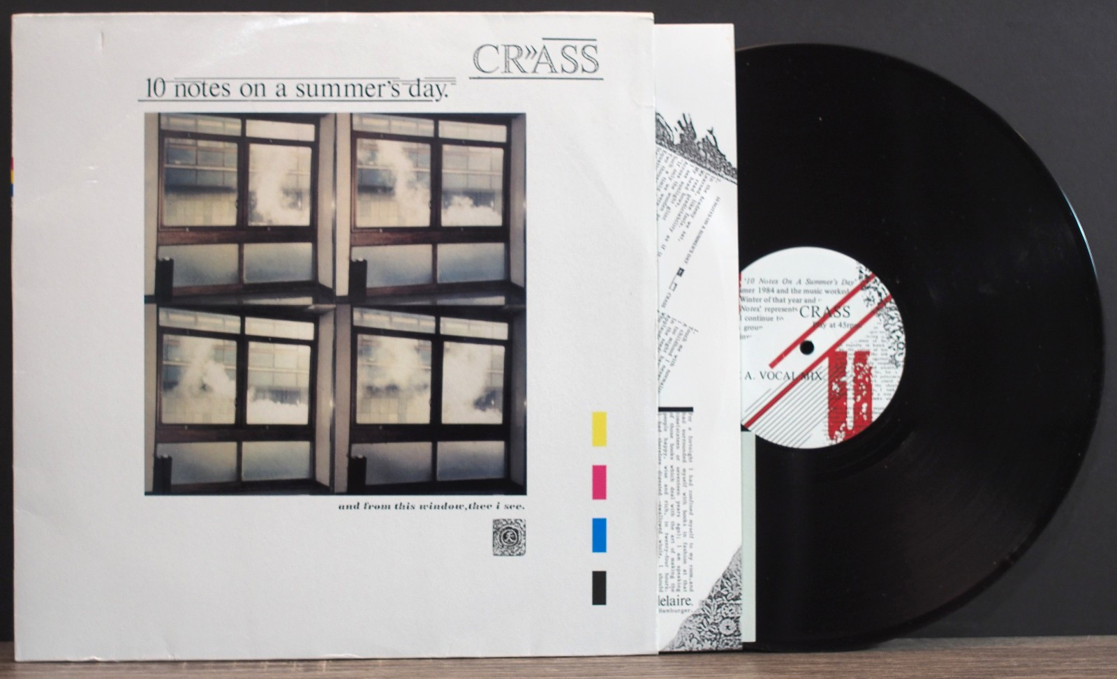 CRASS 10 NOTES ON A SUMMER’S DAY 12 INCH RE UK PUNK/ART ROCK 2011 NEAR MINT