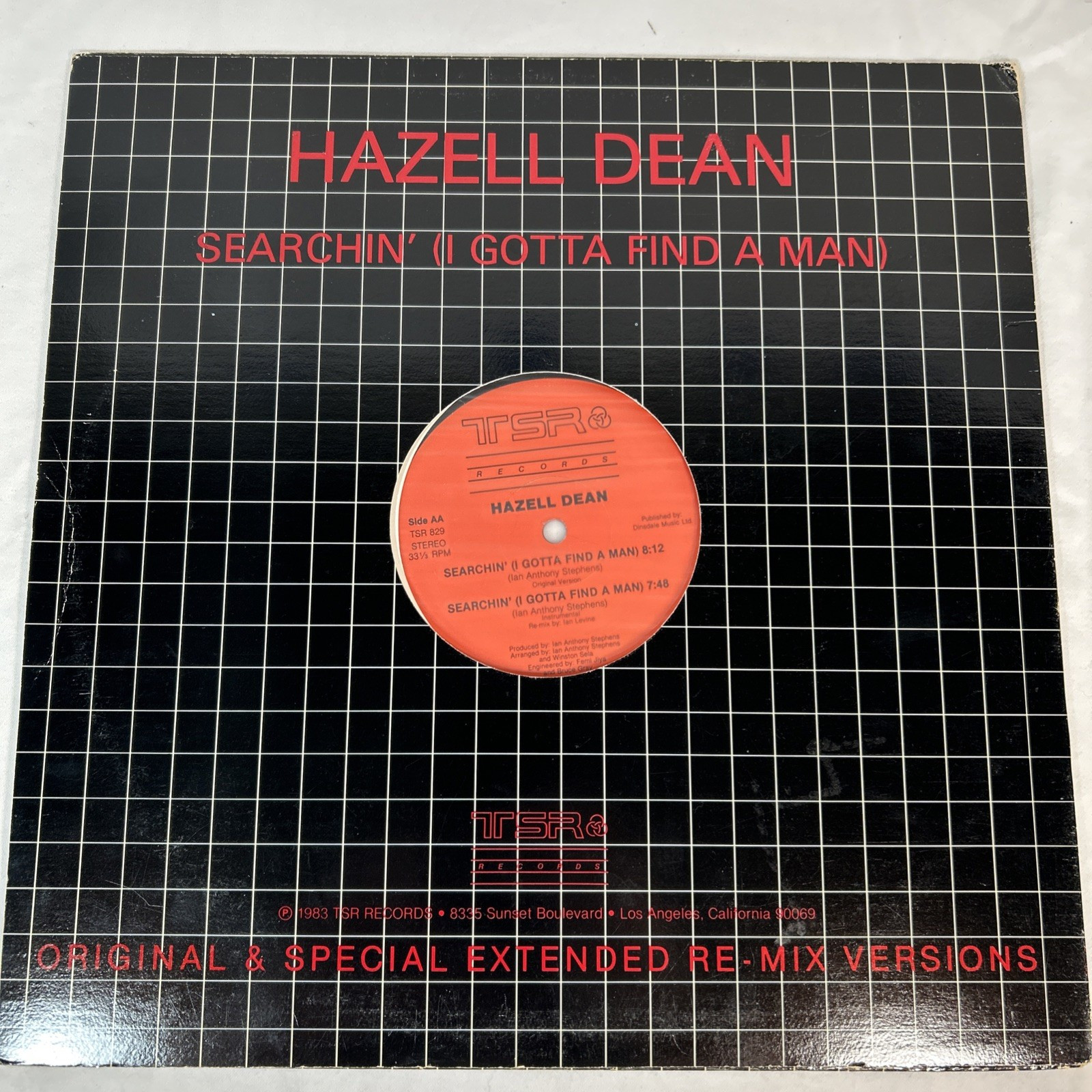 Hazell Dean – Searchin’ (I Gotta Find A Man) – 12″ Vinyl – 1983 TSR – Hi NRG