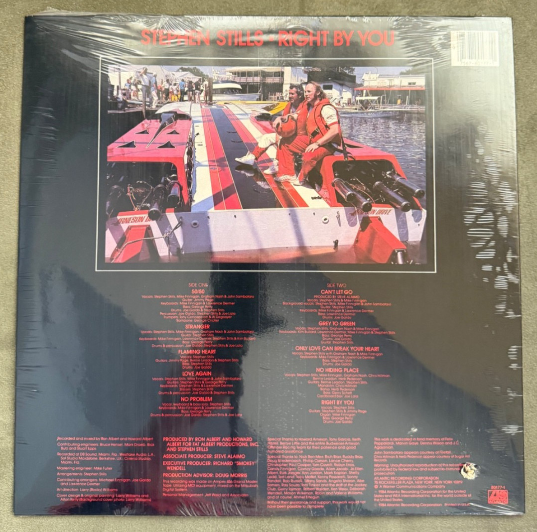 Stephen Stills Right By You Vinyl Factory Sealed Hype Sticker Original Pressing