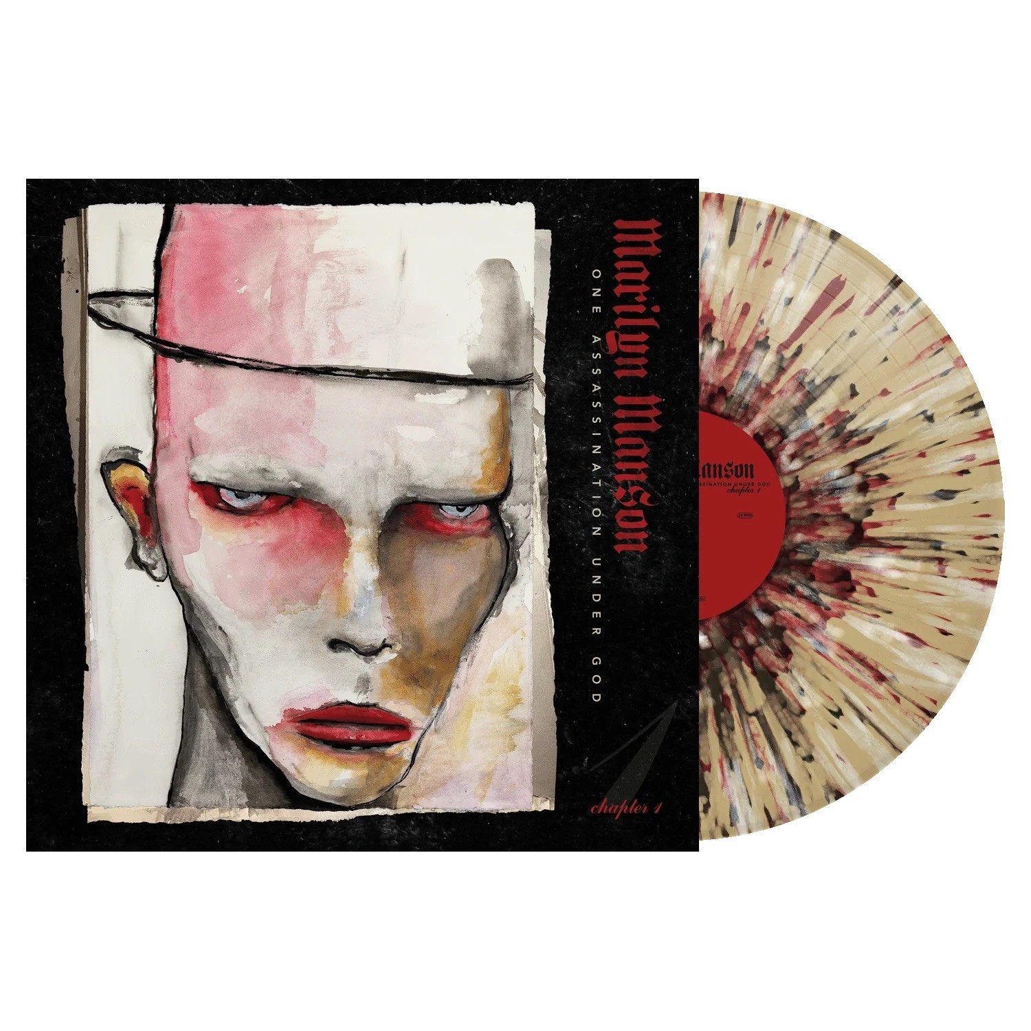 Marilyn Manson – One Assassination Under God Tan Black Bone Red Vinyl (Ltd 1250)