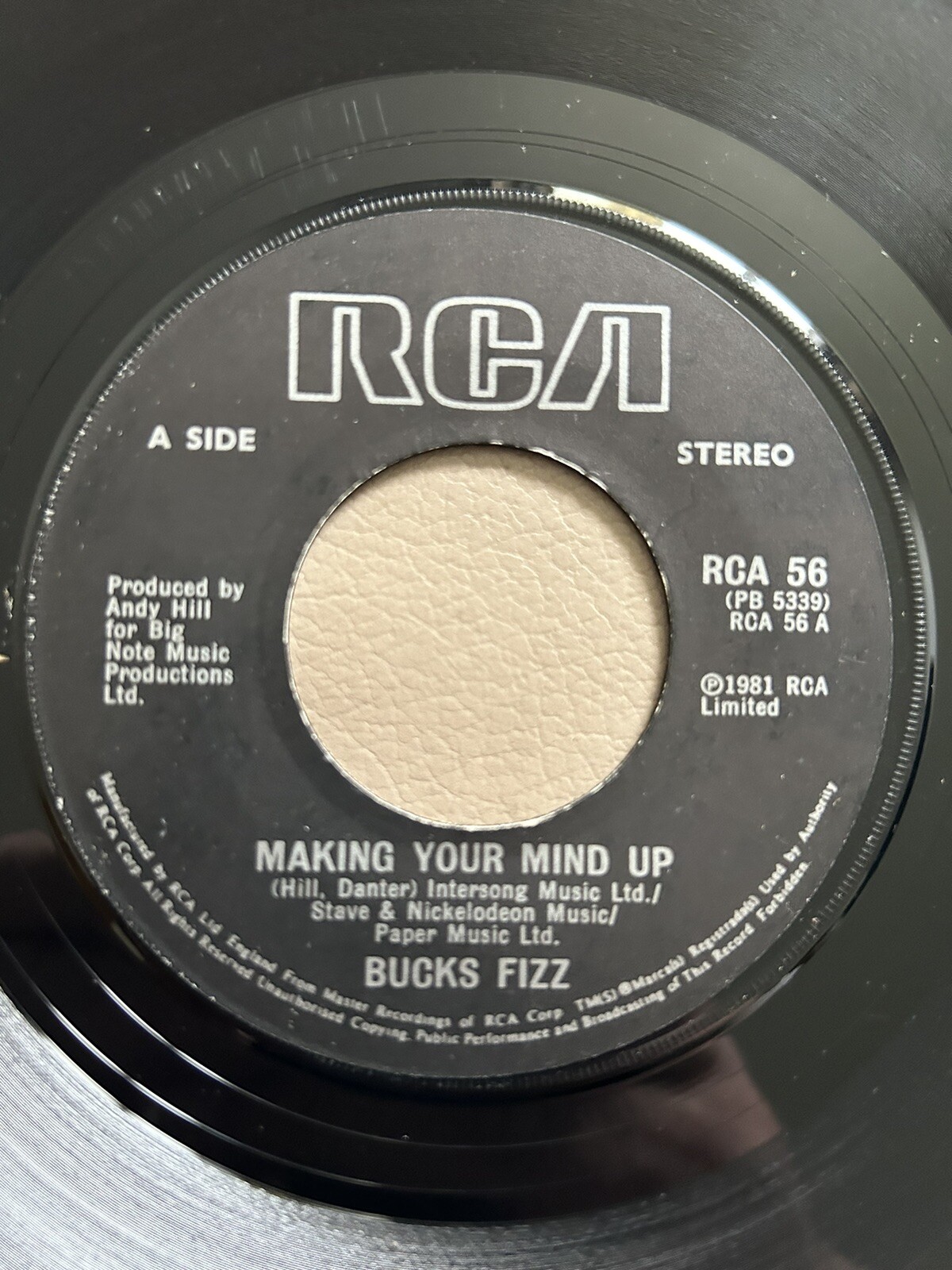 Bucks Fizz – Making Your Mind Up, 1981 7″ Single.