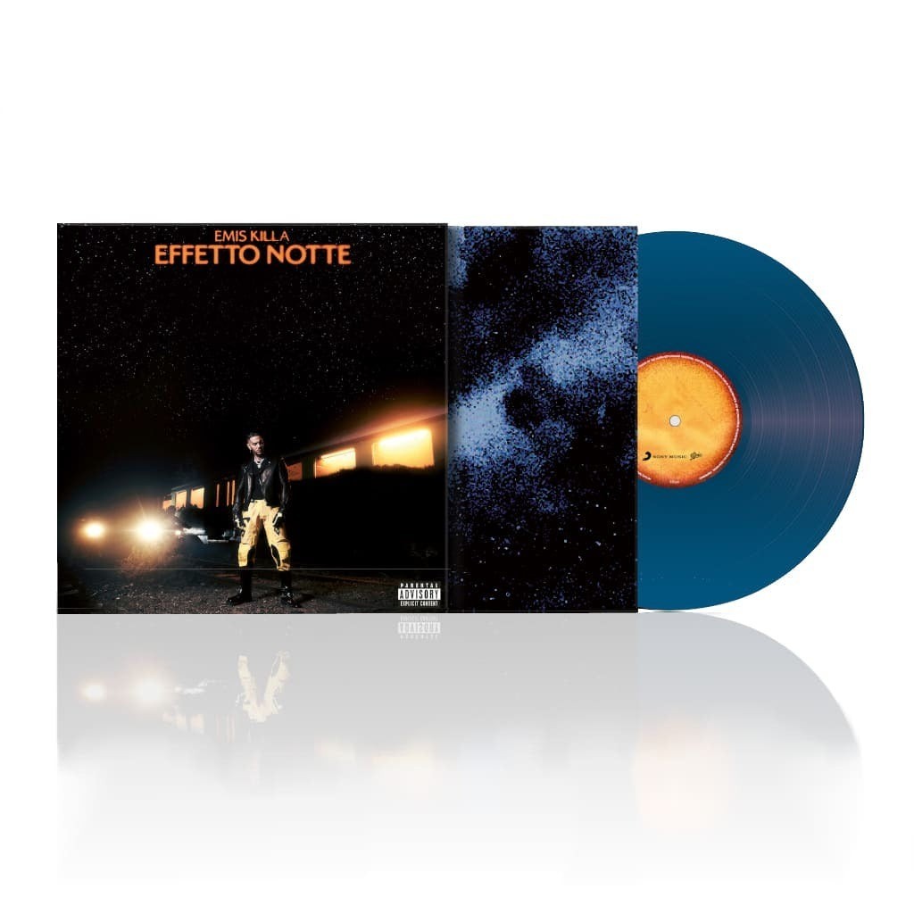 Emis Killa Effetto Notte LP VINILE NUMERATO BLU 1000 copie
