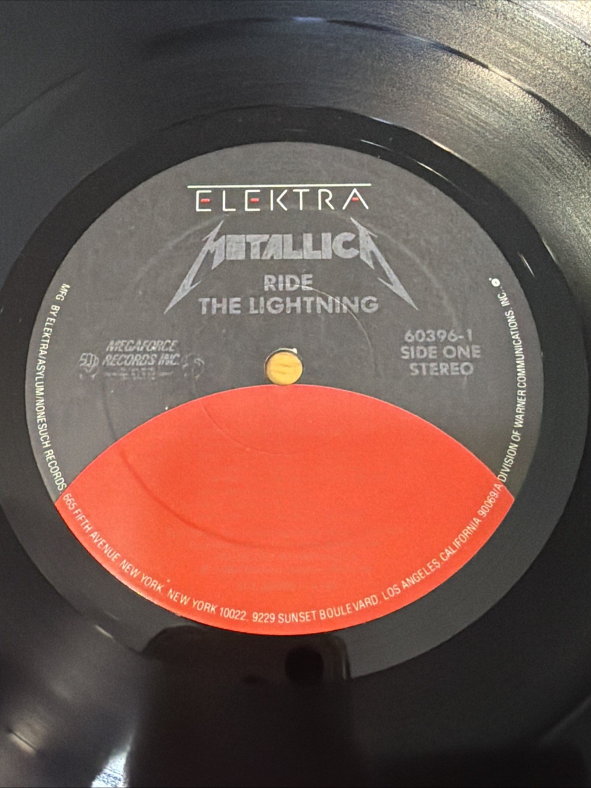 Metallica – Ride The Lightning Vinyl LP (Elektra) Plus Original 1984 Insert VG