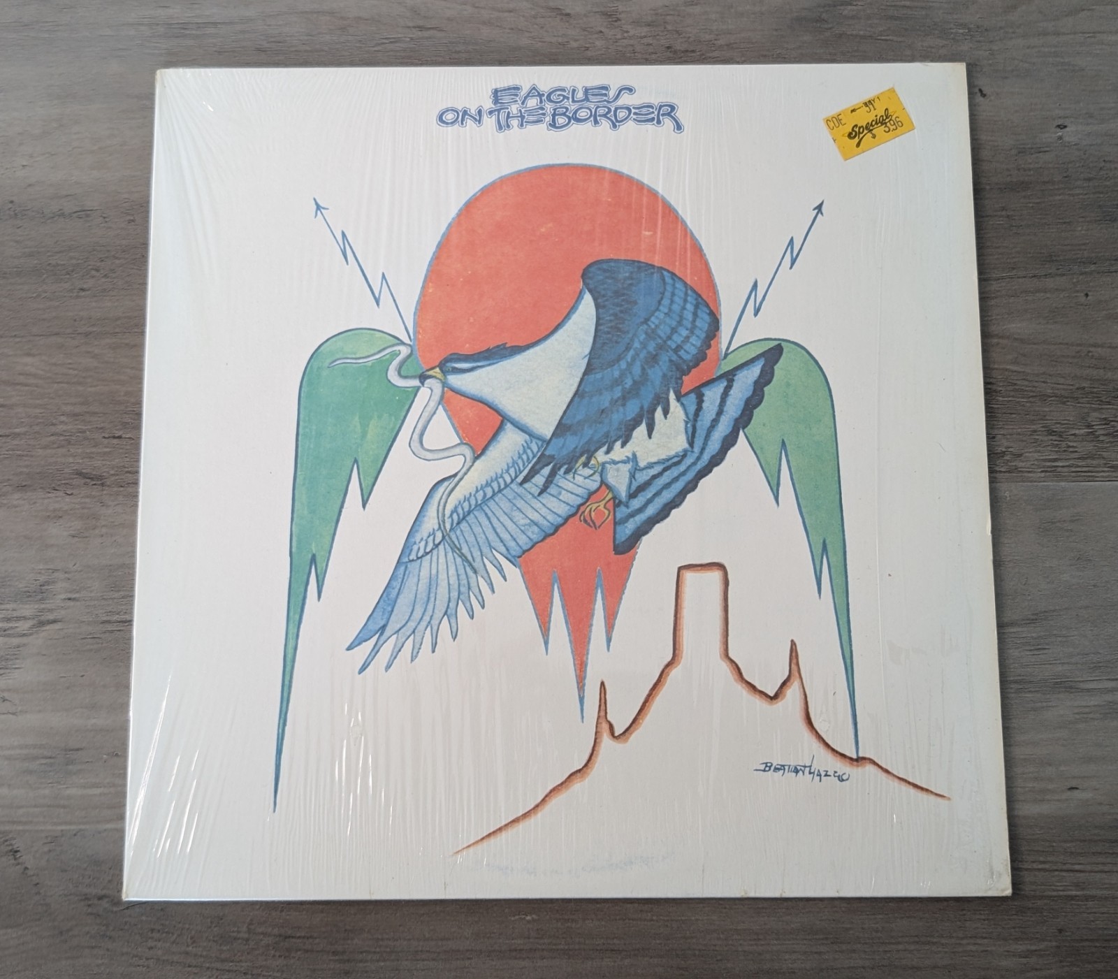 EAGLES On The Border ASYLUM Vinyl LP NM Textured Cover 1974 First Release Shrink