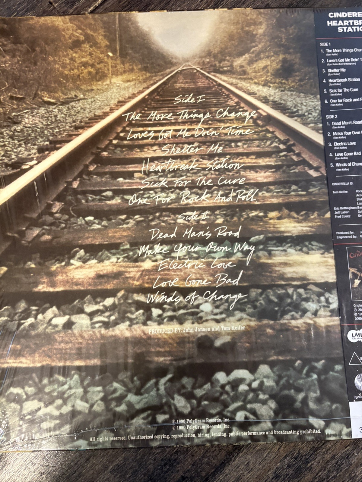 Cinderella – Heartbreak Station Clear Blue Vinyl 2020 record store day rsd