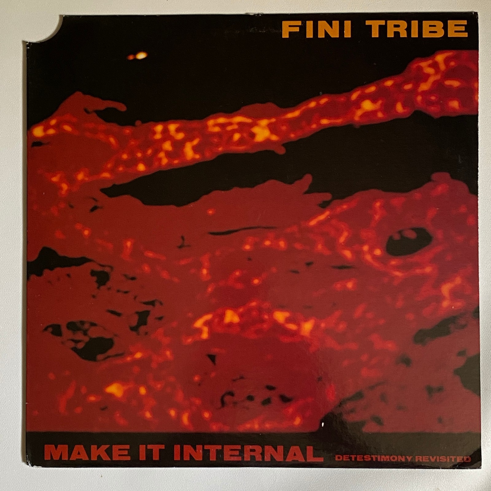 FINI TRIBE – MAKE IT INTERNAL 12″ SINGLE CUT CV EX-/EX 1987 US WAX TRAX! WAX 028