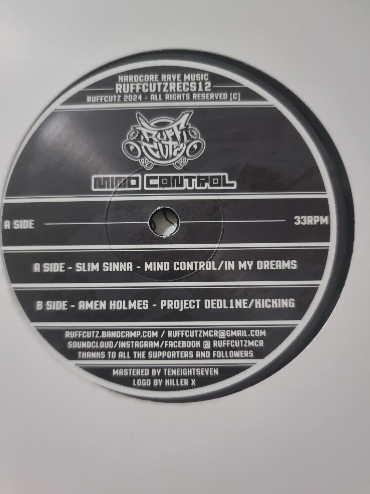 Slim Sinna / Amen Holmes The Mind Control Ep 12 Vinyl EX Jungle Hardcore Techno