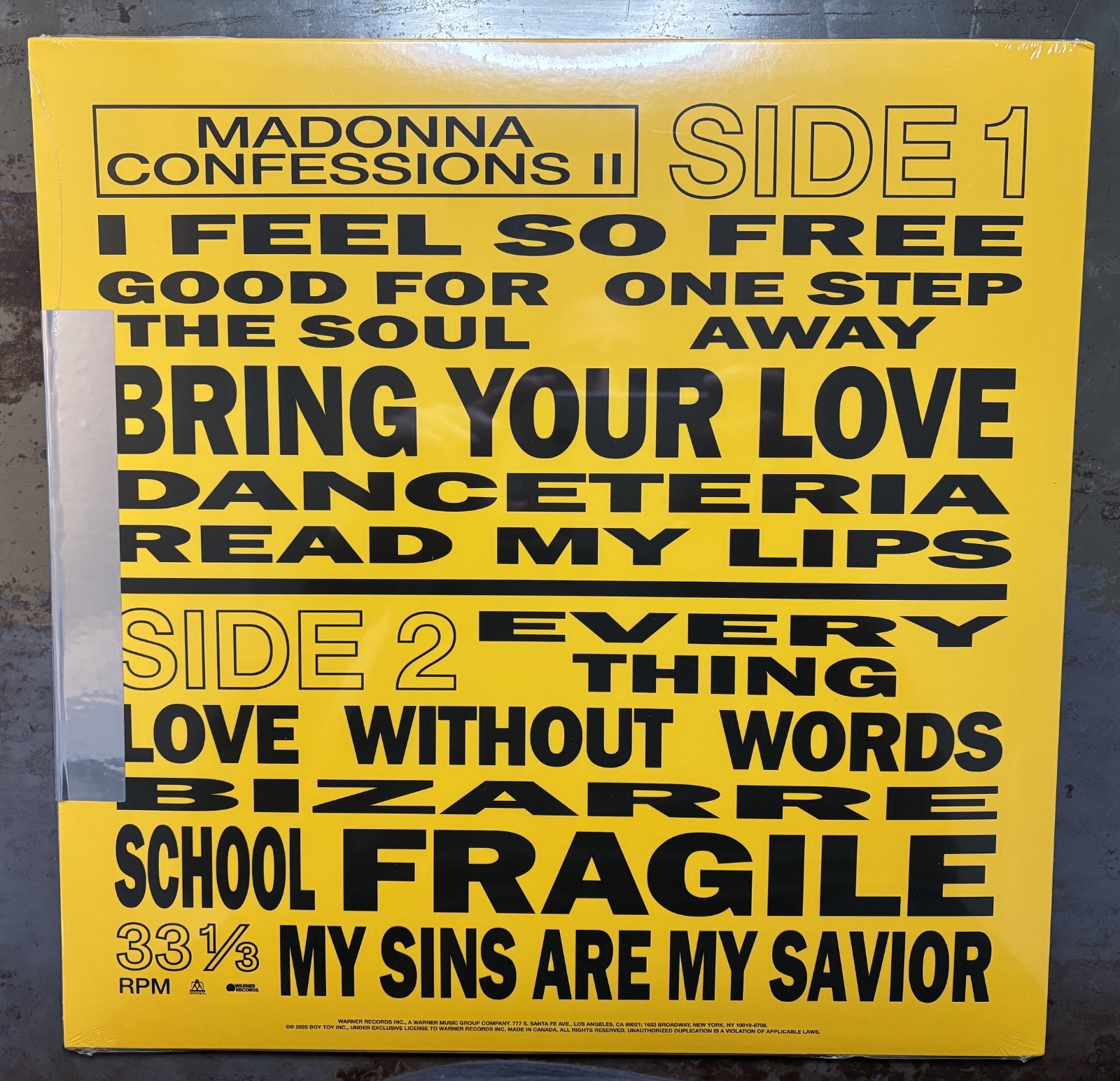 MADONNA Confessions II – Barnes & Noble HOT PINK Vinyl – Exclusive SOLD OUT