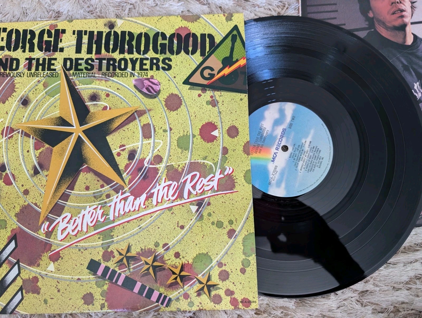 George Thorogood(4) Lps Moving On Over, Self-titled, Born To Be Bad, Live
