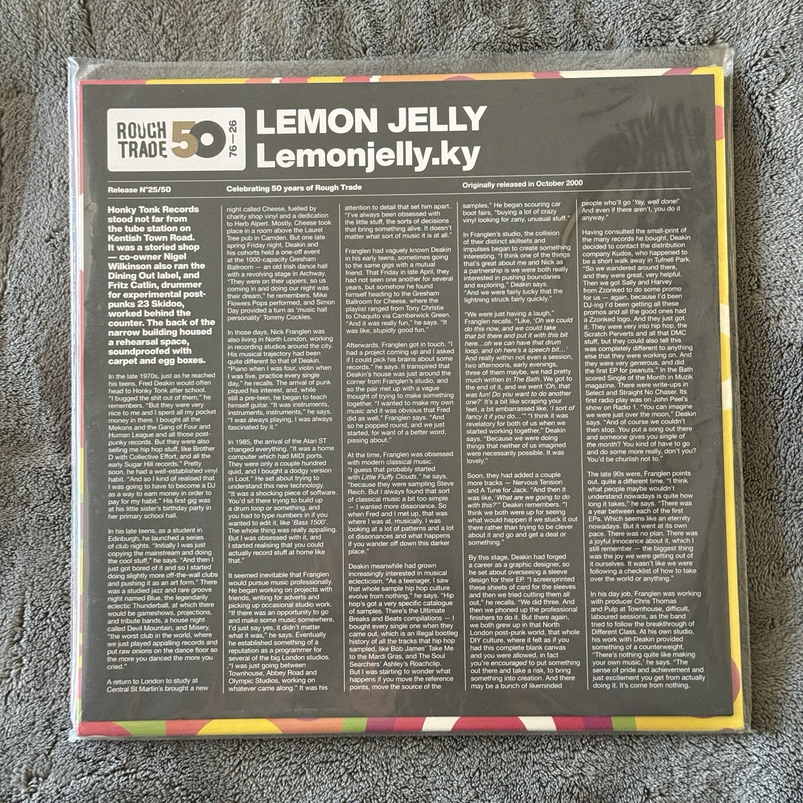 IN HAND Lemon Jelly Lemonjelly.ky 2 LP Multi Coloured Vinyl Rough Trade