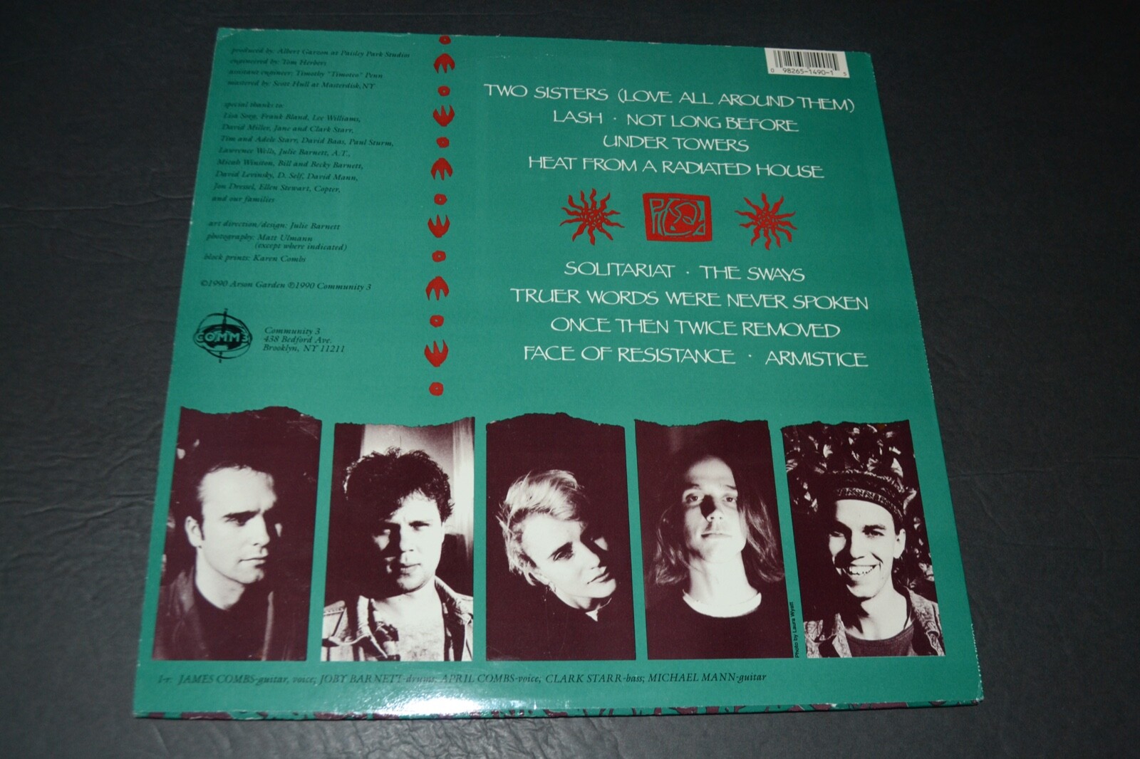 Arson Garden~Under Towers~With Insert~1990 Indie Rock~Art Rock~Quick Shipping!