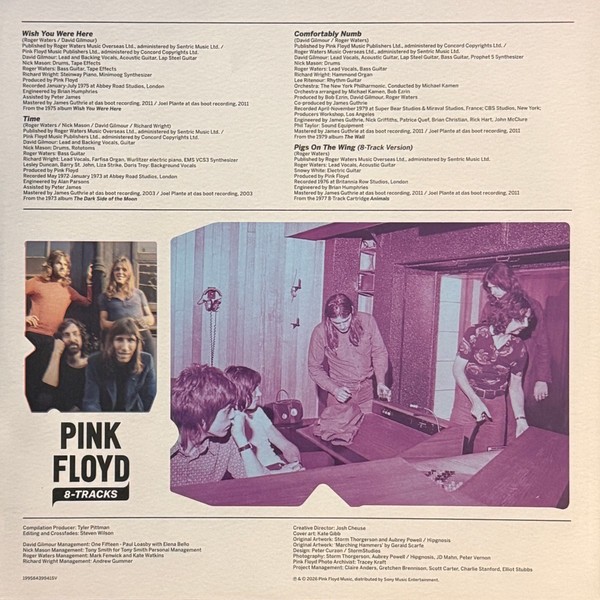 Pink Floyd 8-Tracks Blue Vinyl LP New & Sealed