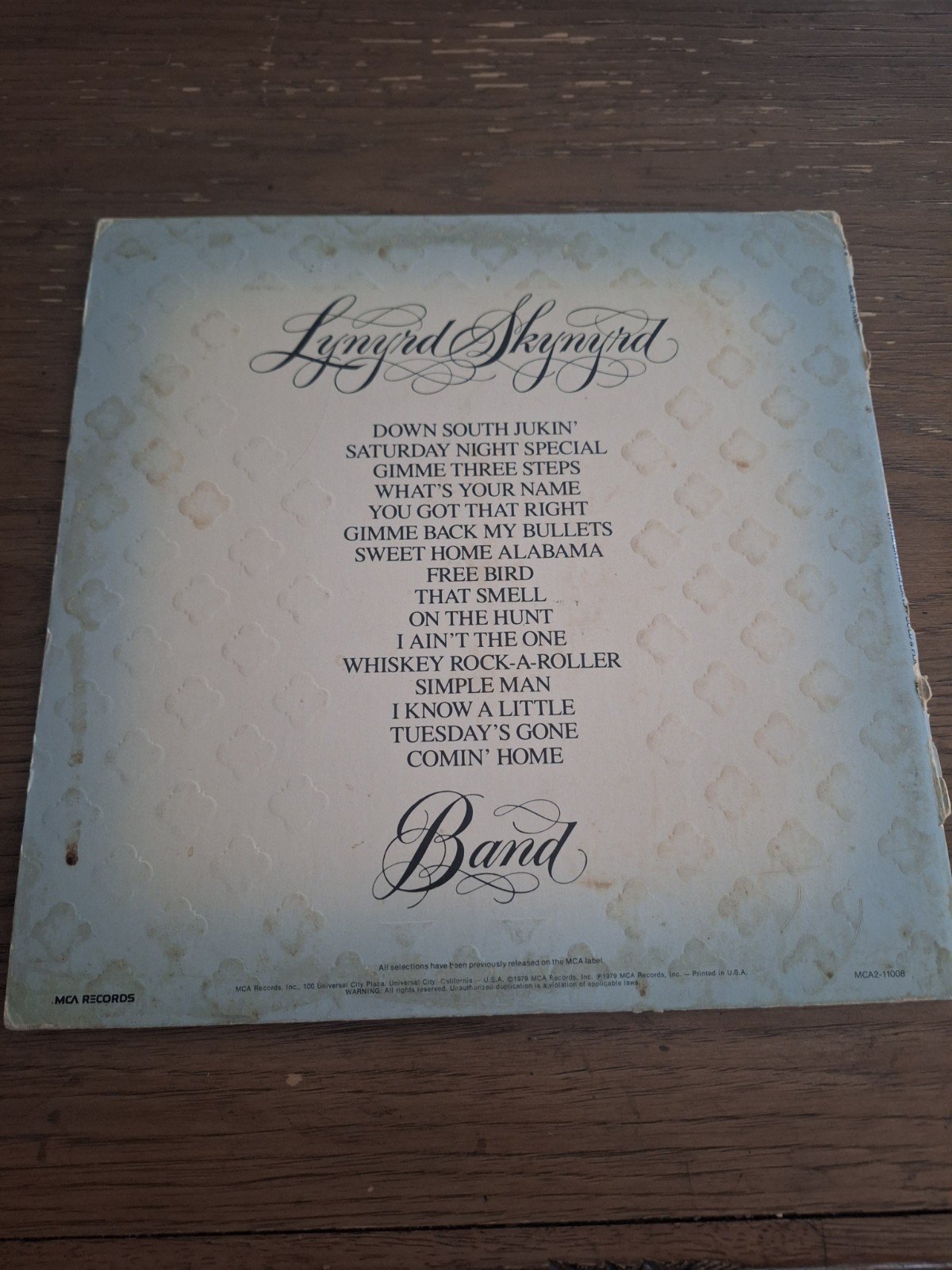 Lynyrd Skynyrd Gold & Platinum 1979 MCA 12″ Vinyl LP 33RPM MCA2-11008