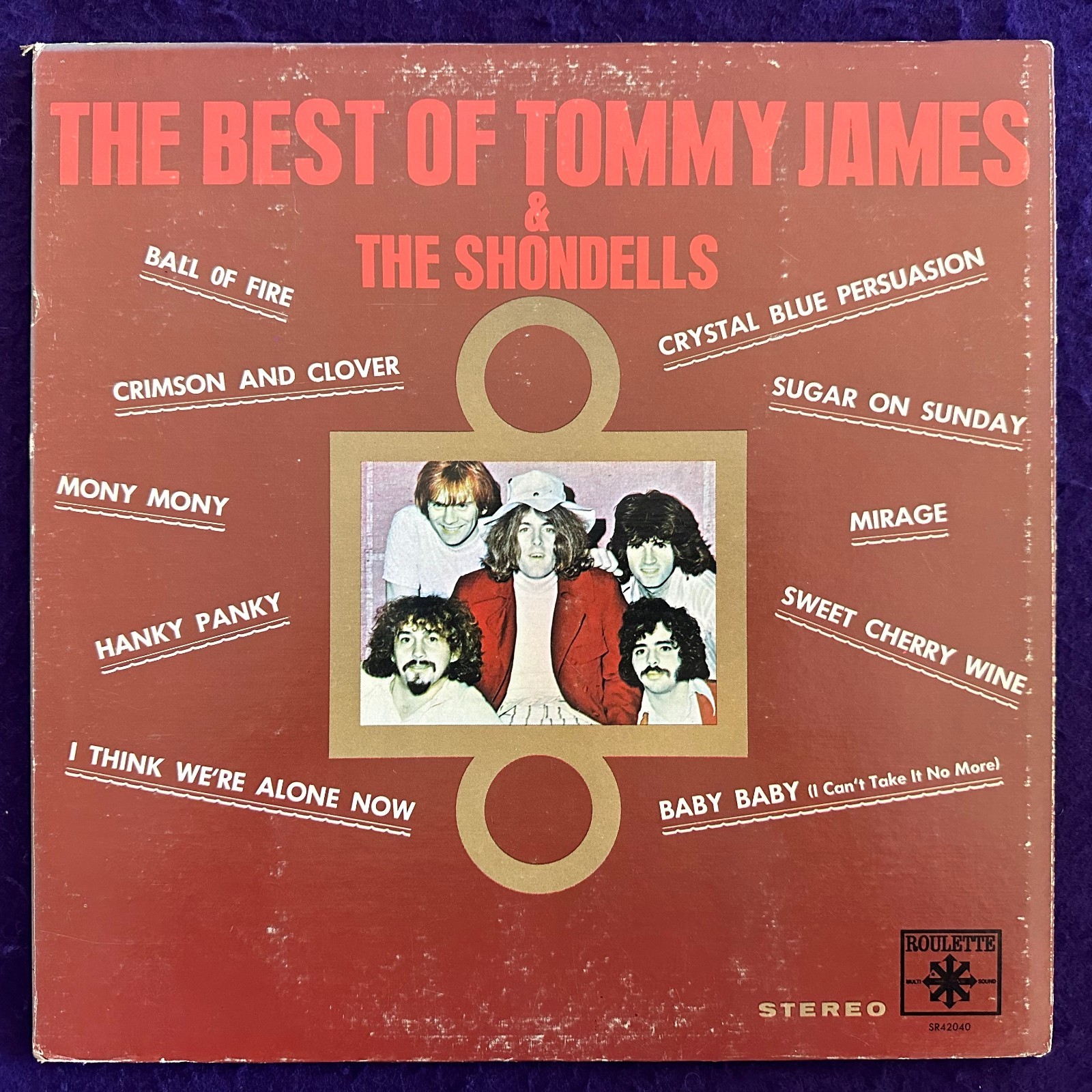 TOMMY JAMES & THE SHONDELLS The Best of LP ’69 ROULETTE Bell Sound TESTED EX