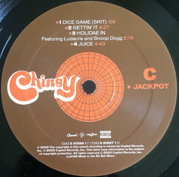 Chingy – Jackpot Vinyl LP (2xLP Record, Album) – NM/NM