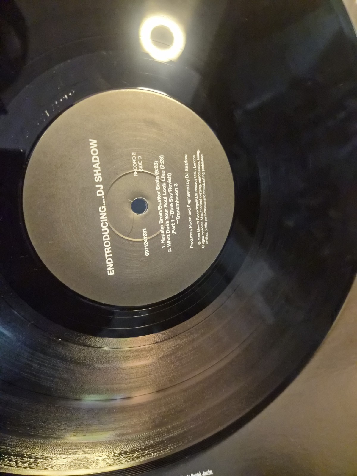 DJ Shadow Endtroducing 2LP Vinyl 1996 Mo’ Wax Classic Hip-Hop Record EX👍