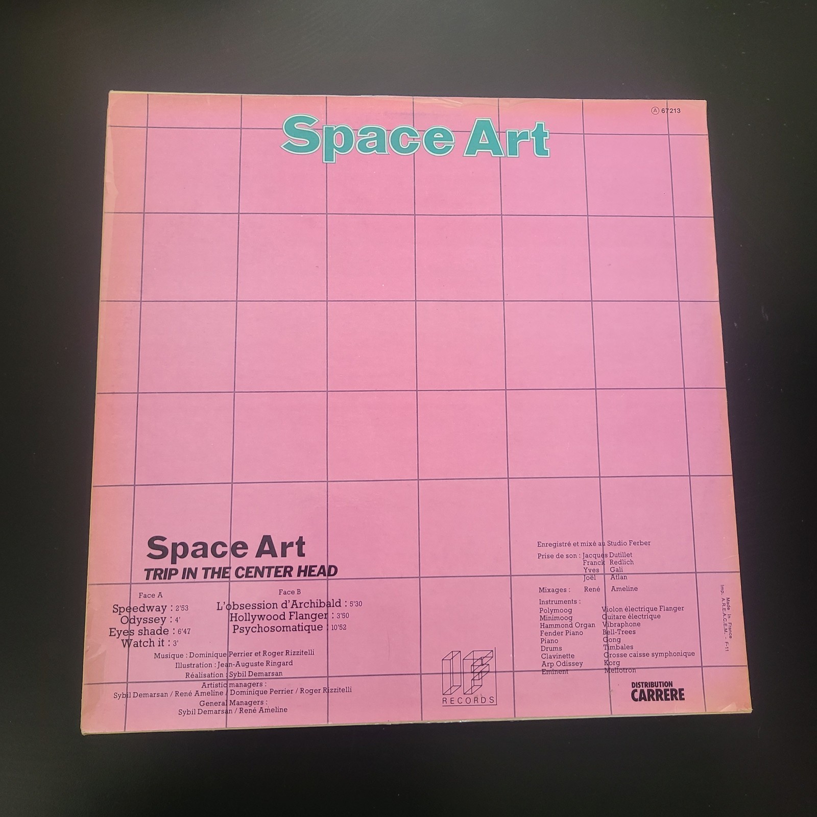 SPACE ART (2) – Trip In The Center Head – LP – IF Records FRANCE 1997