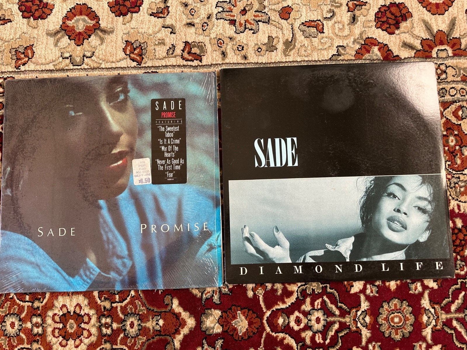 SADE Promise LP w/ Original Shrink & Hype Sticker + Diamond Life Vinyl LP Lot