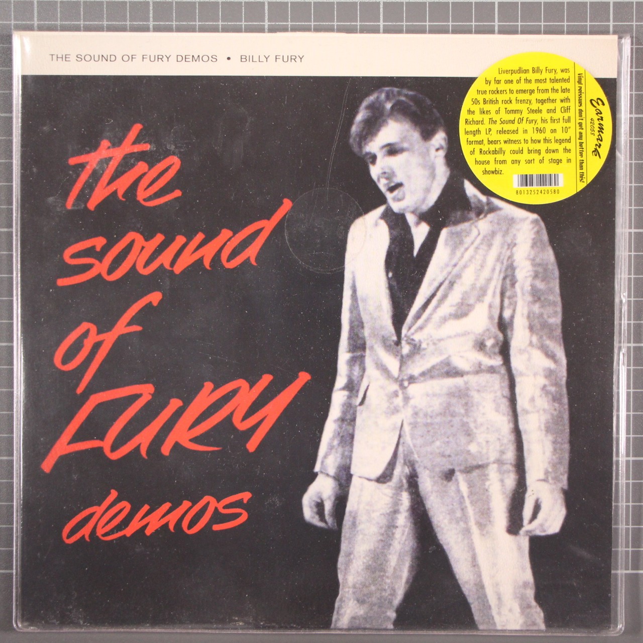 Billy Fury The Sound of Fury Demos 10″ Earmark 42058 2002 Pressing