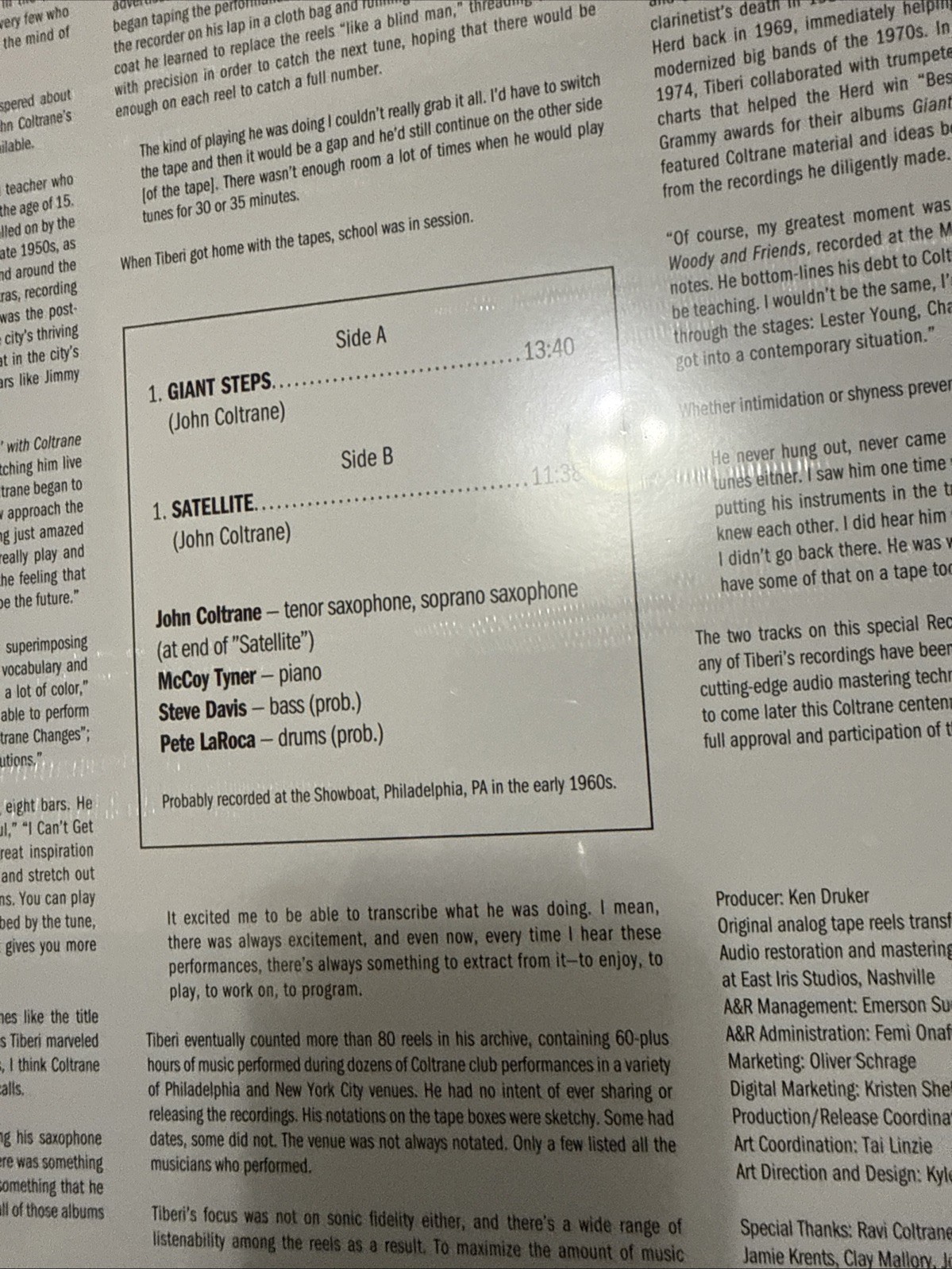 JOHN COLTRANE – THE TIBERI TAPES – A Preview Of The Mythic Recordings RSD 2026