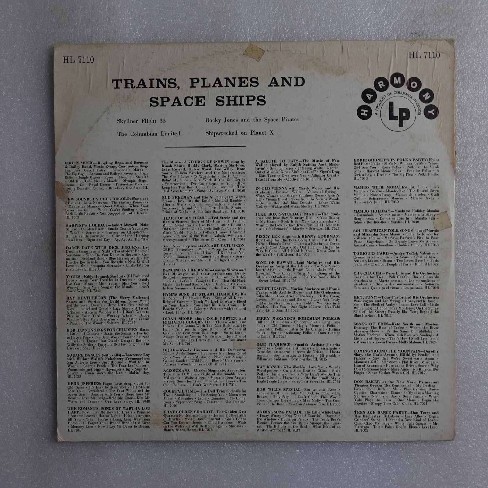 No Artist Trains Planes And Space Ships LP Vinyl Album Record Non-Music