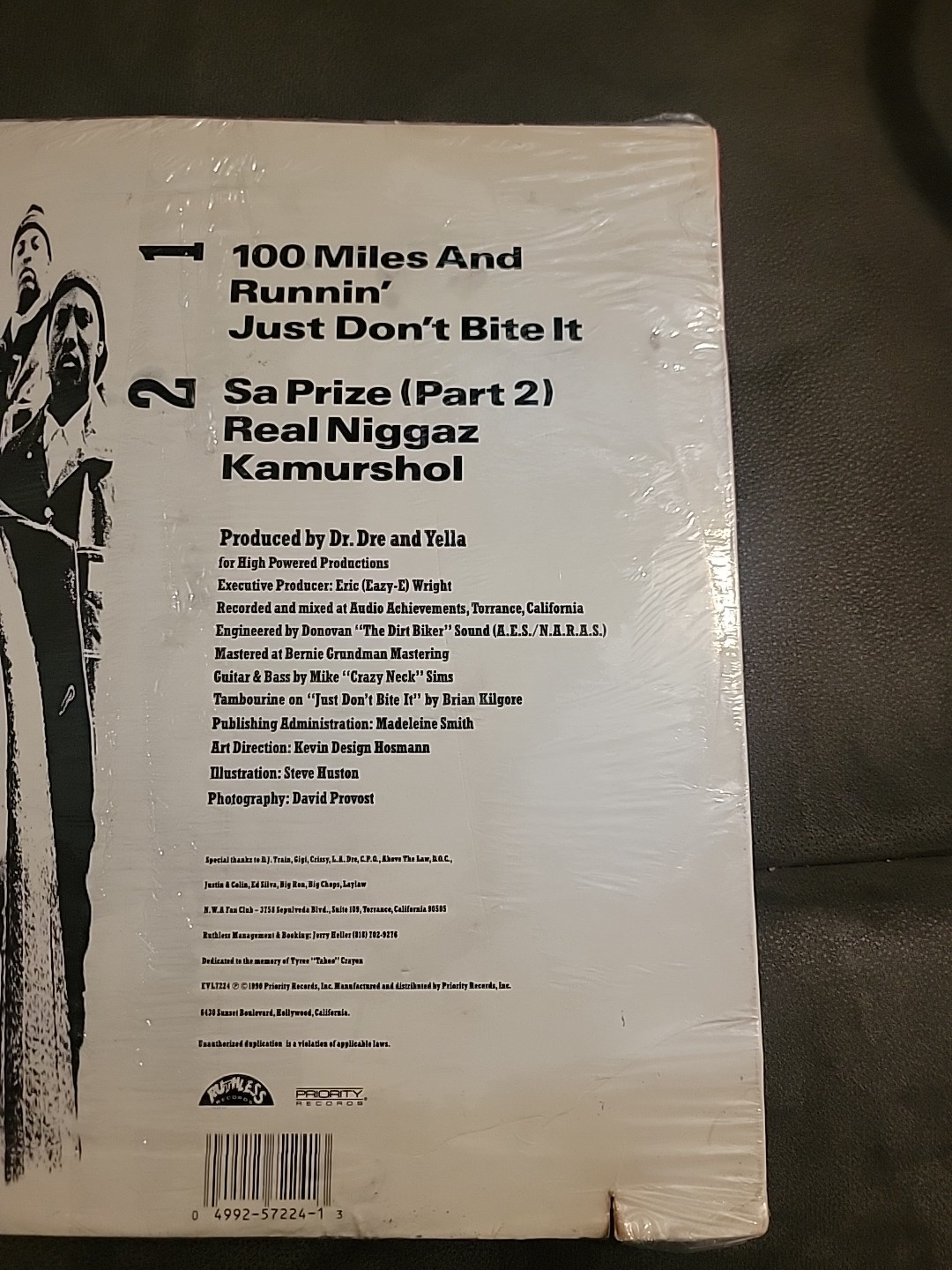 EAZY-E N. W. A 100 Miles and Runnin’ (Vinyl, Aug-1990Priority Records)Sealed
