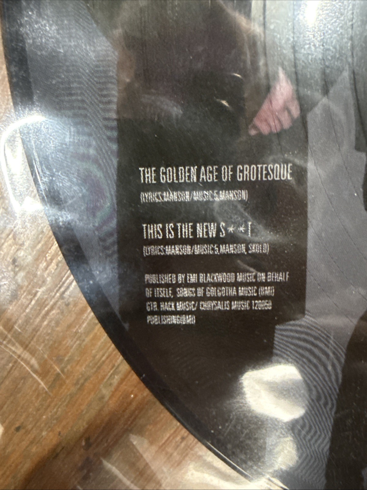 Marilyn Manson “THIS IS THE NEW S**T” 10″ Ltd Picture Disc Vinyl 2003 VG Cnd