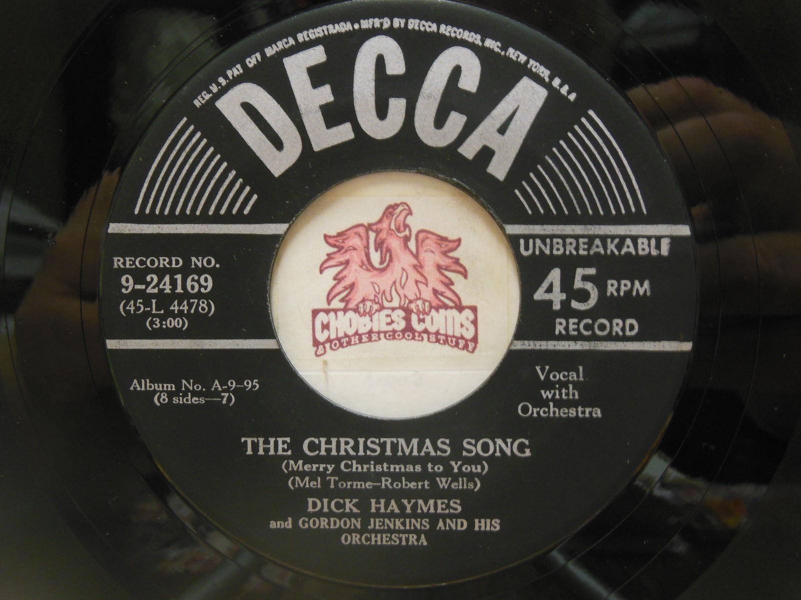 Dick Haymes – The Christmas Song / Christmas Dreaming, 45 RPM VG (30A)