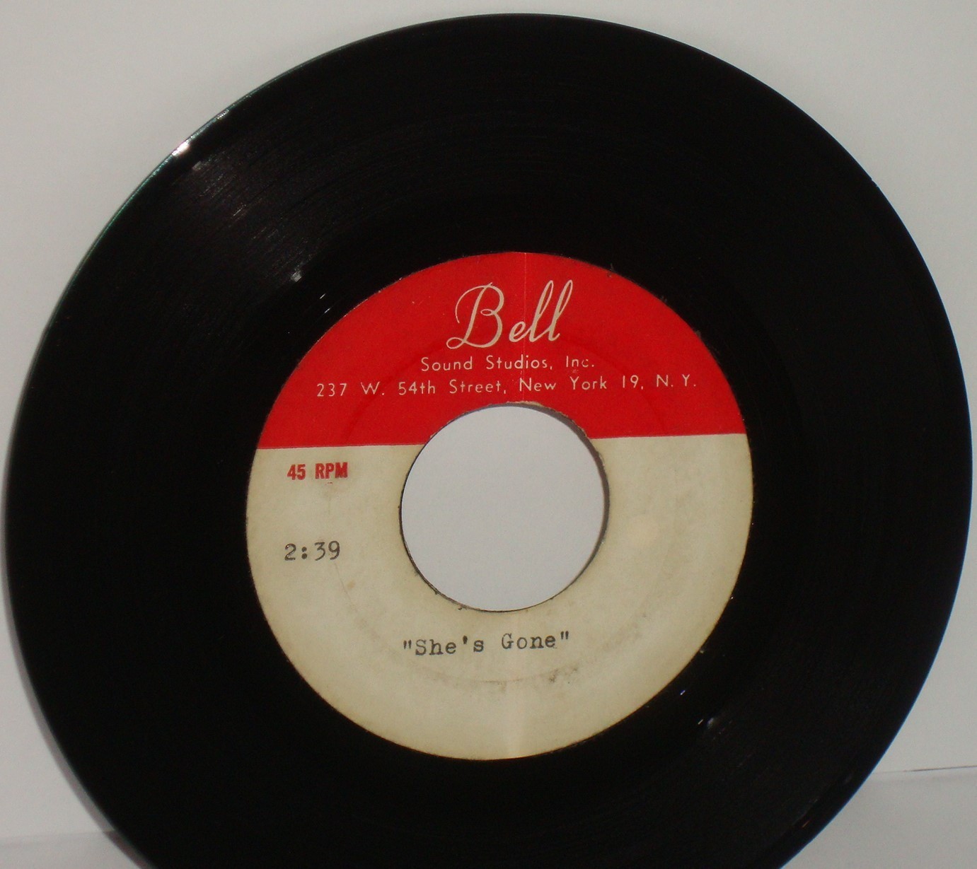 She’s Gone Unknown Unreleased Demo Acetate 45 Rare Garage Rock Mod Beat Punk