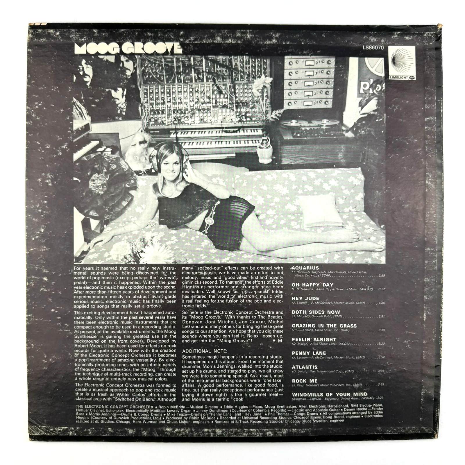 The Electronic Concept Orchestra Moog Groove vinyl record LP 60s Classic Rock
