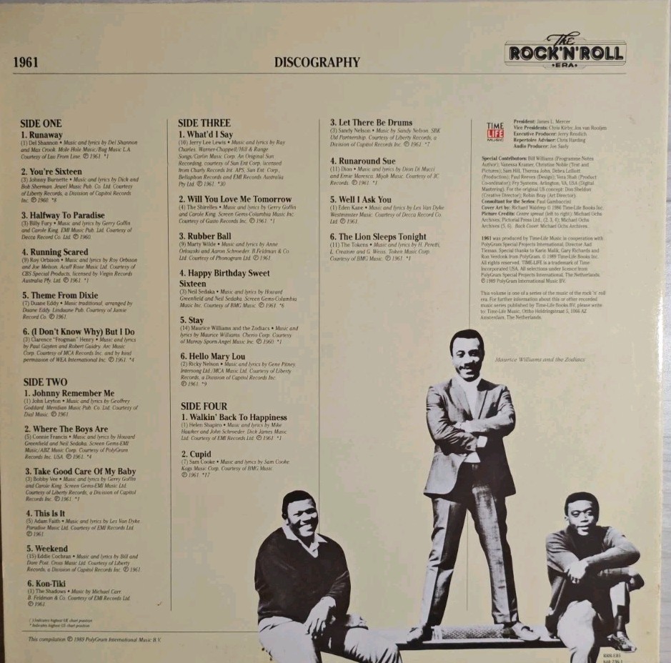 The Rock ‘N’ Roll Era 1961 Vinyl Record VG+/VG+ RRR-E05 1989