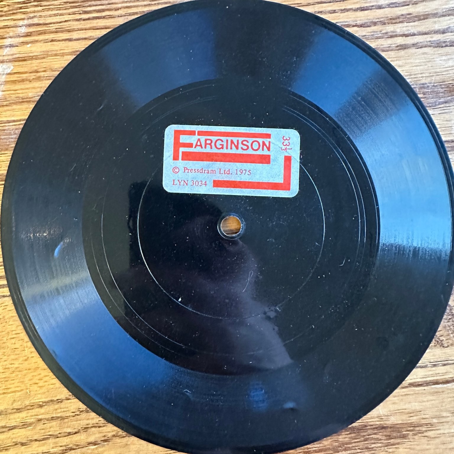 Private Eye – Farginson 7″ Flexi Disc 1975 Pressdram Ltd. Spoken Word 33⅓ RPM
