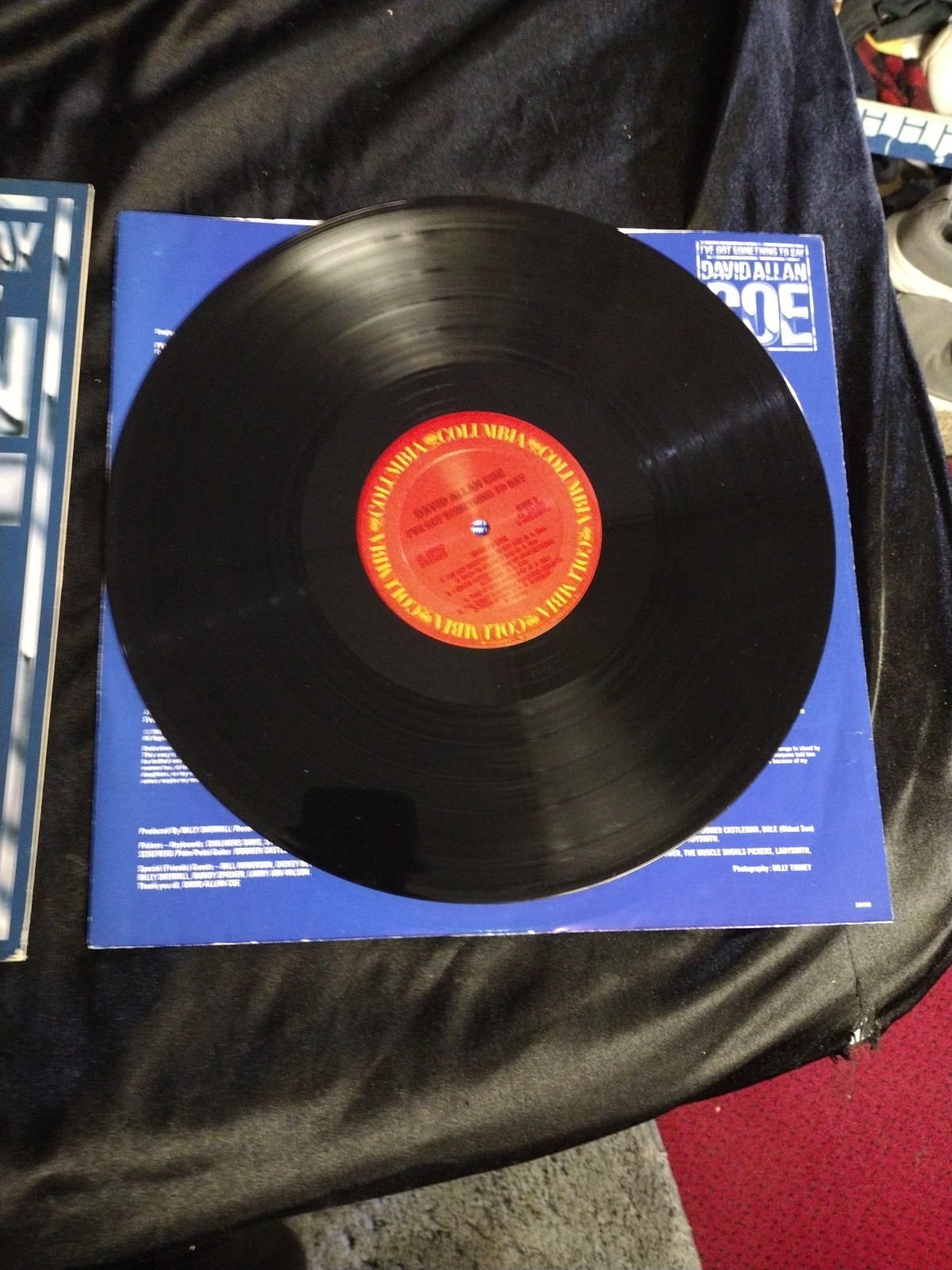 David Allan Coe (EX) I’ve Got Something to Say LP COLUMBIA Inner Sleeve OUTLAW