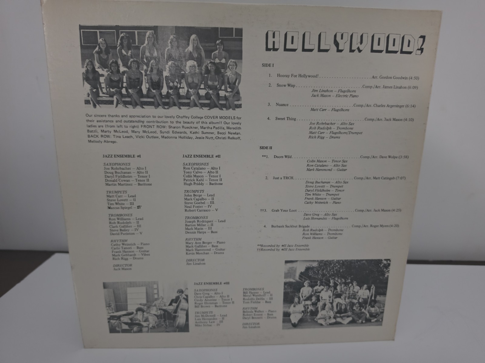 Chaffey College Jazz Ensemble Hollywood