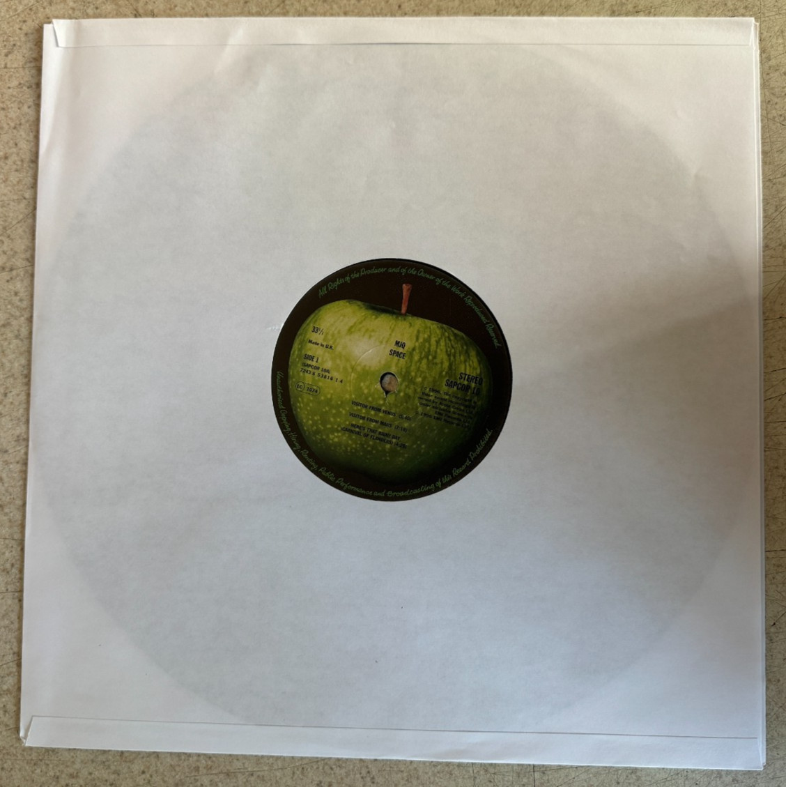 Modern Jazz Quartet Space Vinyl Record Apple UK NEW