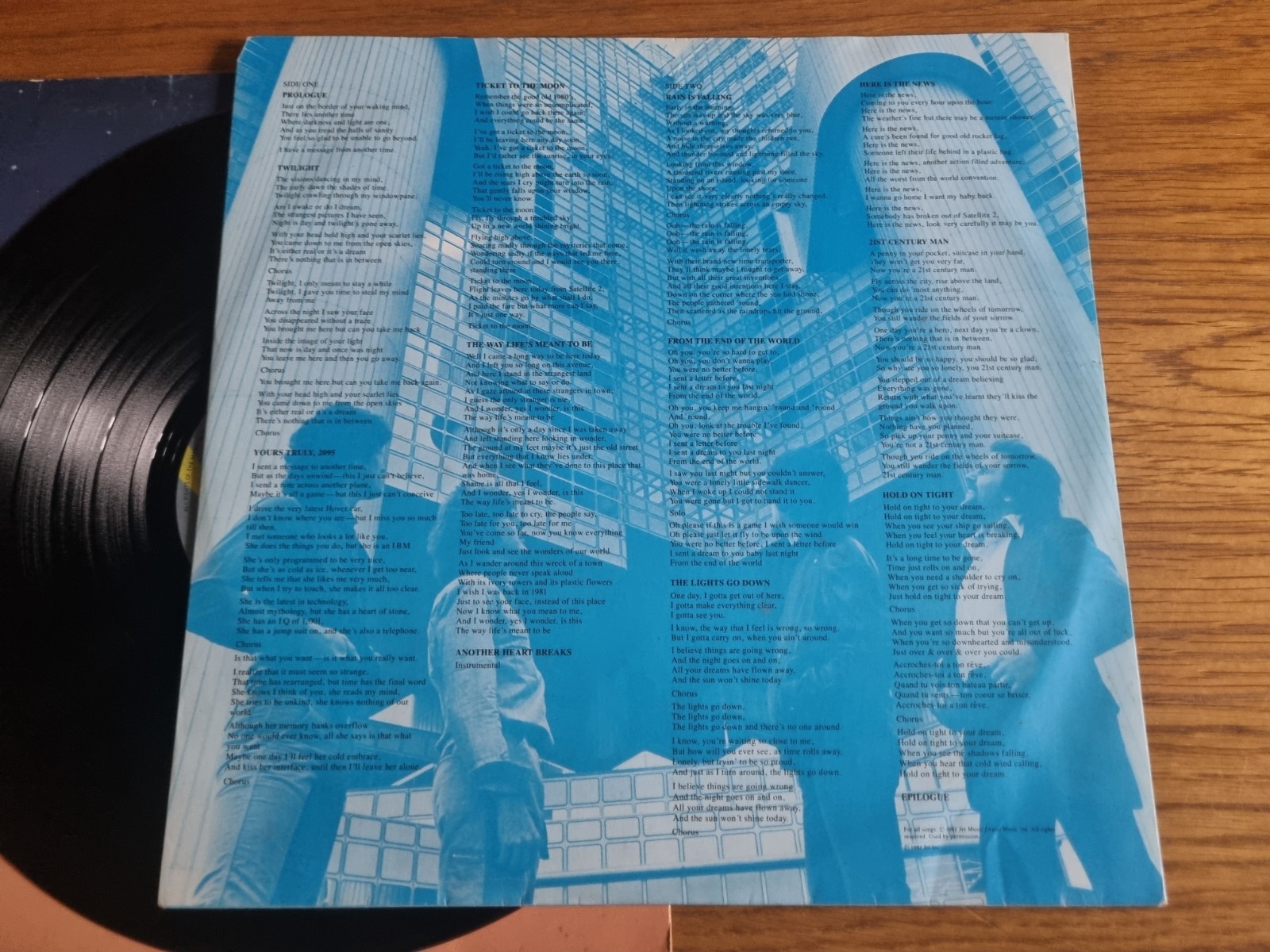 ELO – Time 1981 LP Jet Records – JETLP 236 Pop Rock