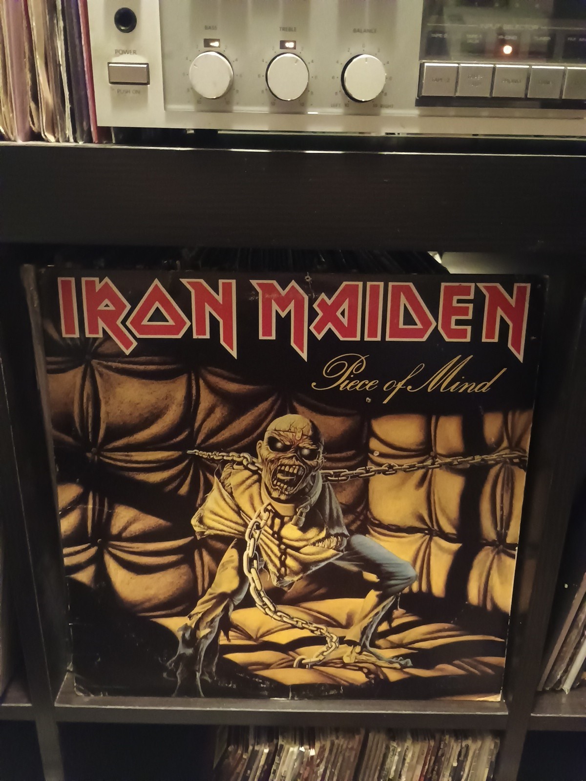 IRON MAIDEN-Piece Of Mind-Vinyl LP Original Press G+ /G+