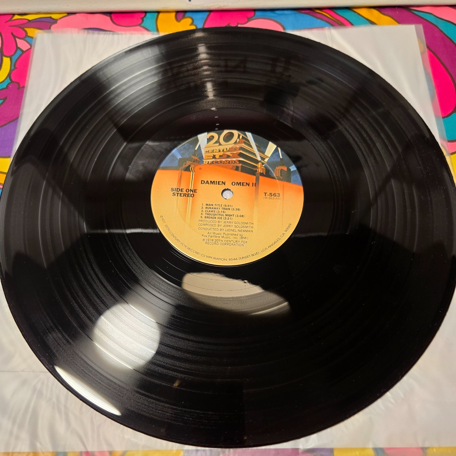 Damien Omen II Soundtrack Jerry Goldsmith 1978 LP 20th Century Fox Horror NM