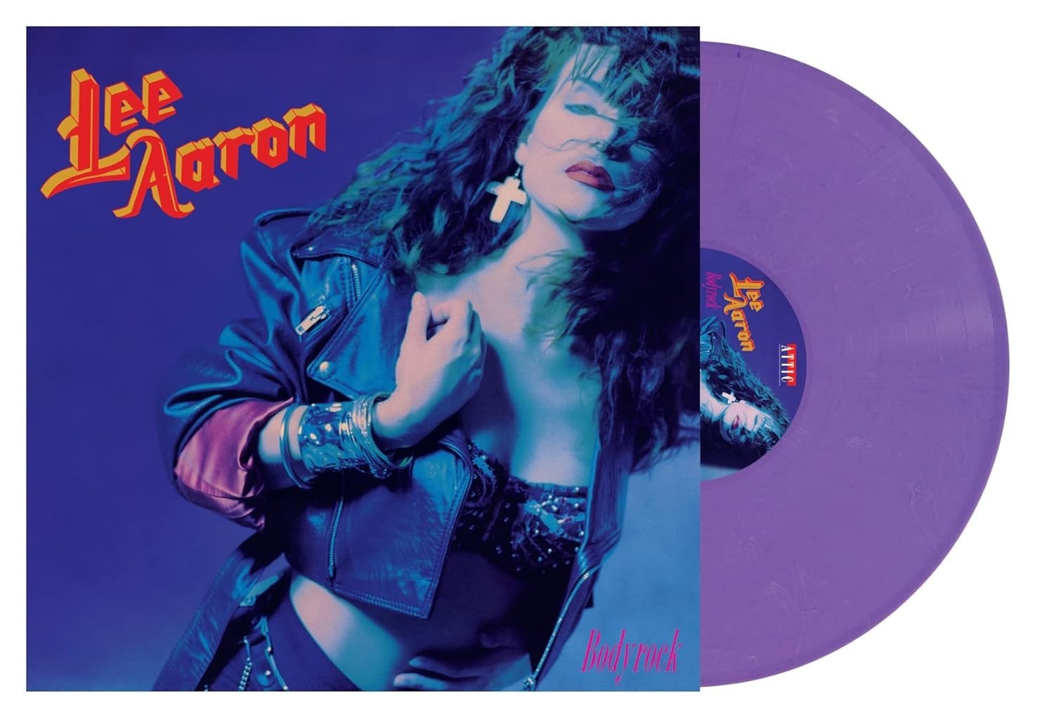 Lee Aaron Bodyrock New Remastered Purple Gold Glitter Vinyl LP 2022 Attic Canada