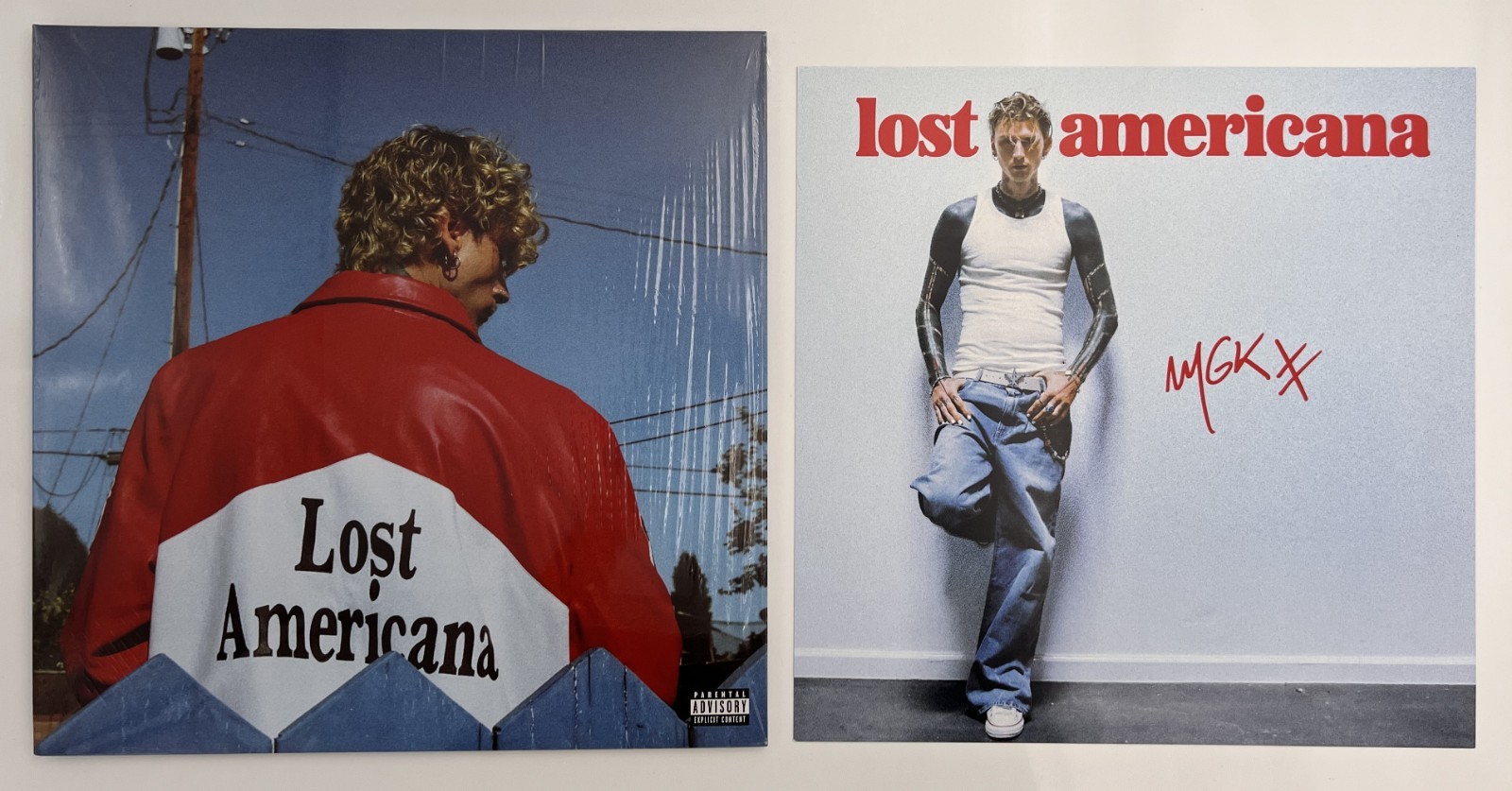 SIGNED ~ LOST AMERICANA MGK Machine Gun Kelly – Brick Red Vinyl w/signed insert