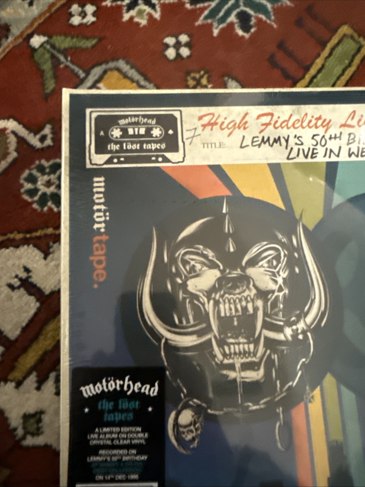 MOTORHEAD RECORD THE LOST TAPES, SEALED RSD LP Vol. 7 Lemmy’s Birthday LIVE 1995