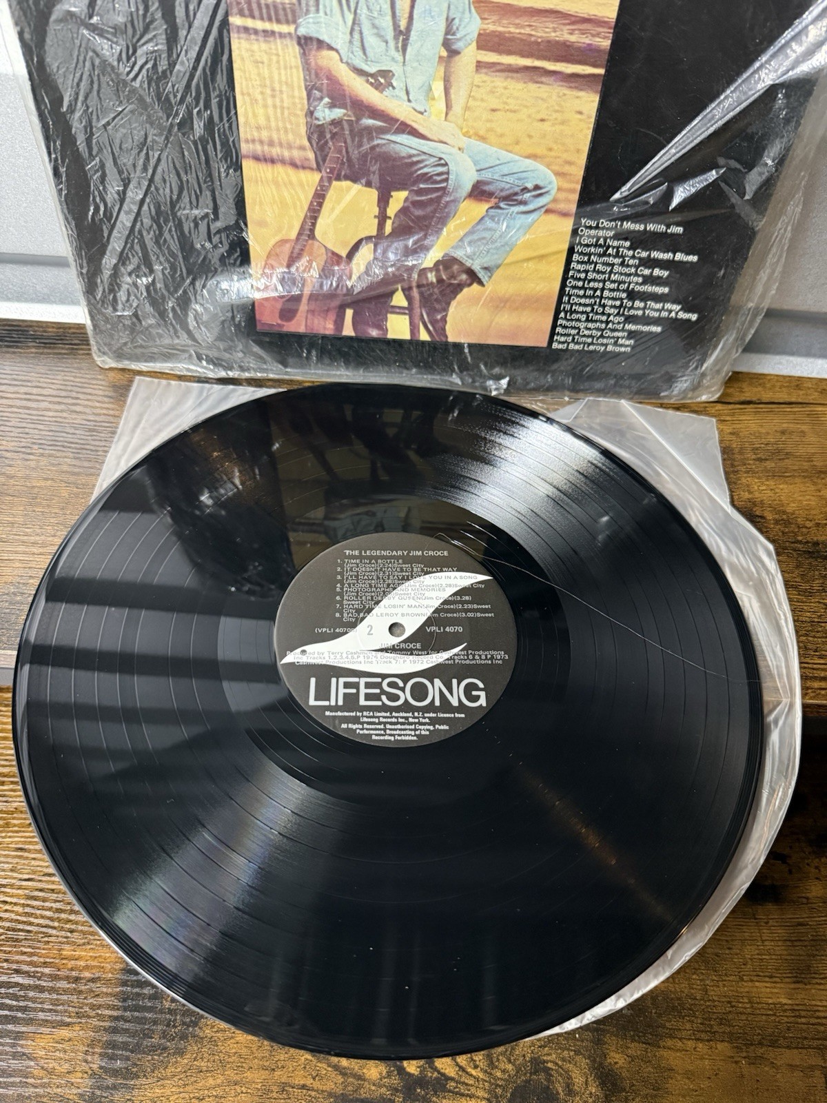 The Legendary Jim Croce Vinyl Records 12” 33 RPM VPLI 4070 Lifesong 1978