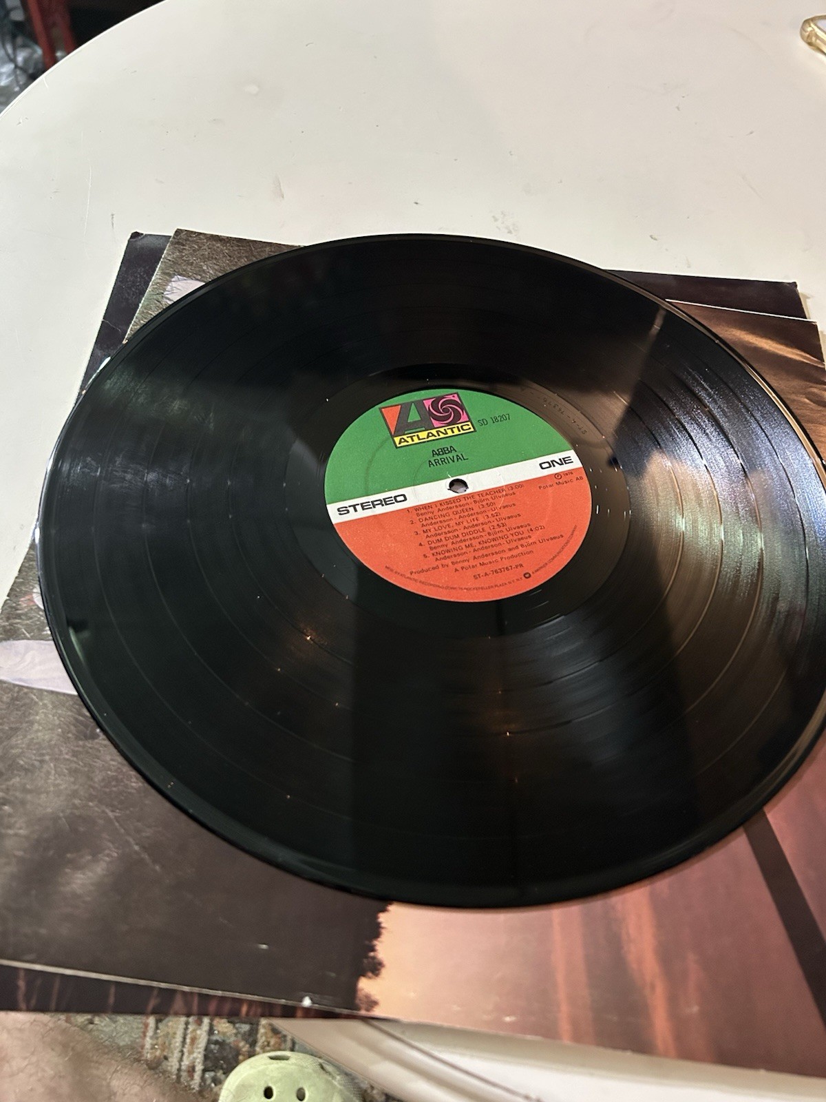 ABBA Arrival Atlantic Records SD 18207 1976 1st Press Vinyl LP Album