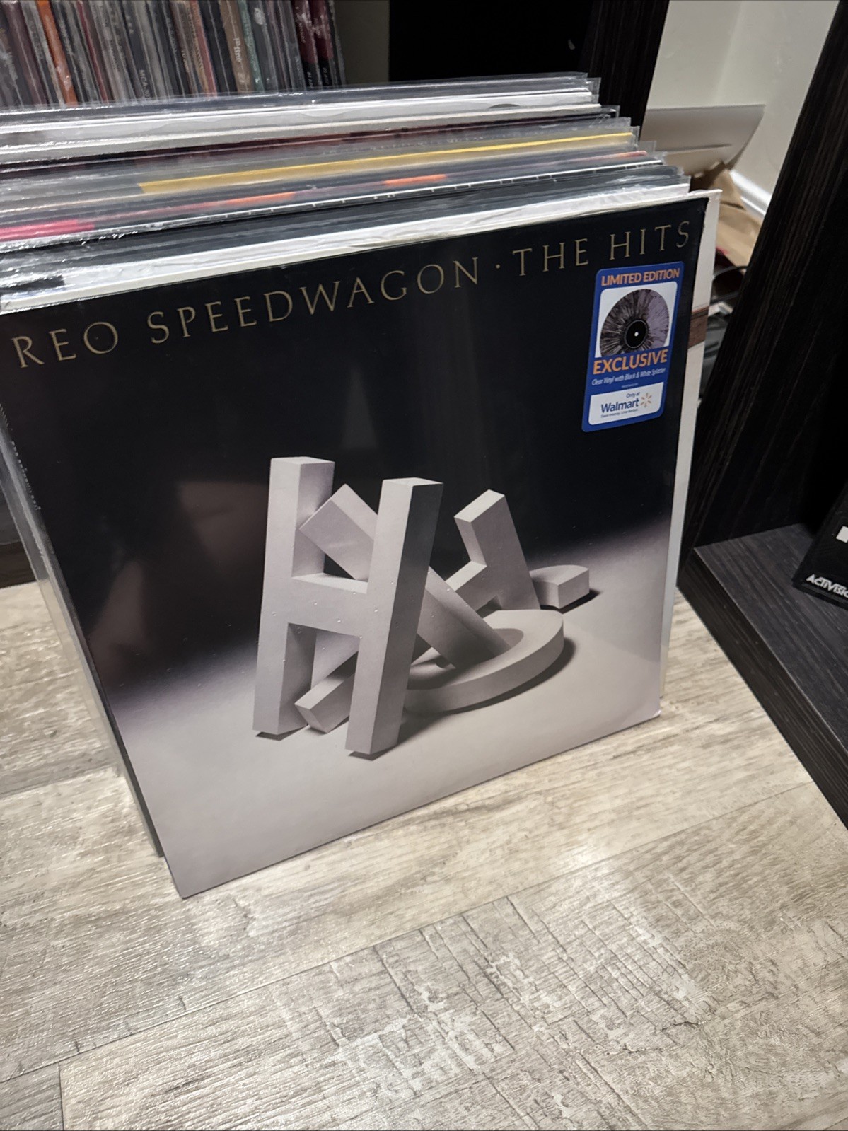 REO Speedwagon TheHits Black & White Splatter Vinyl Walmart Exclusive NEW SEALED