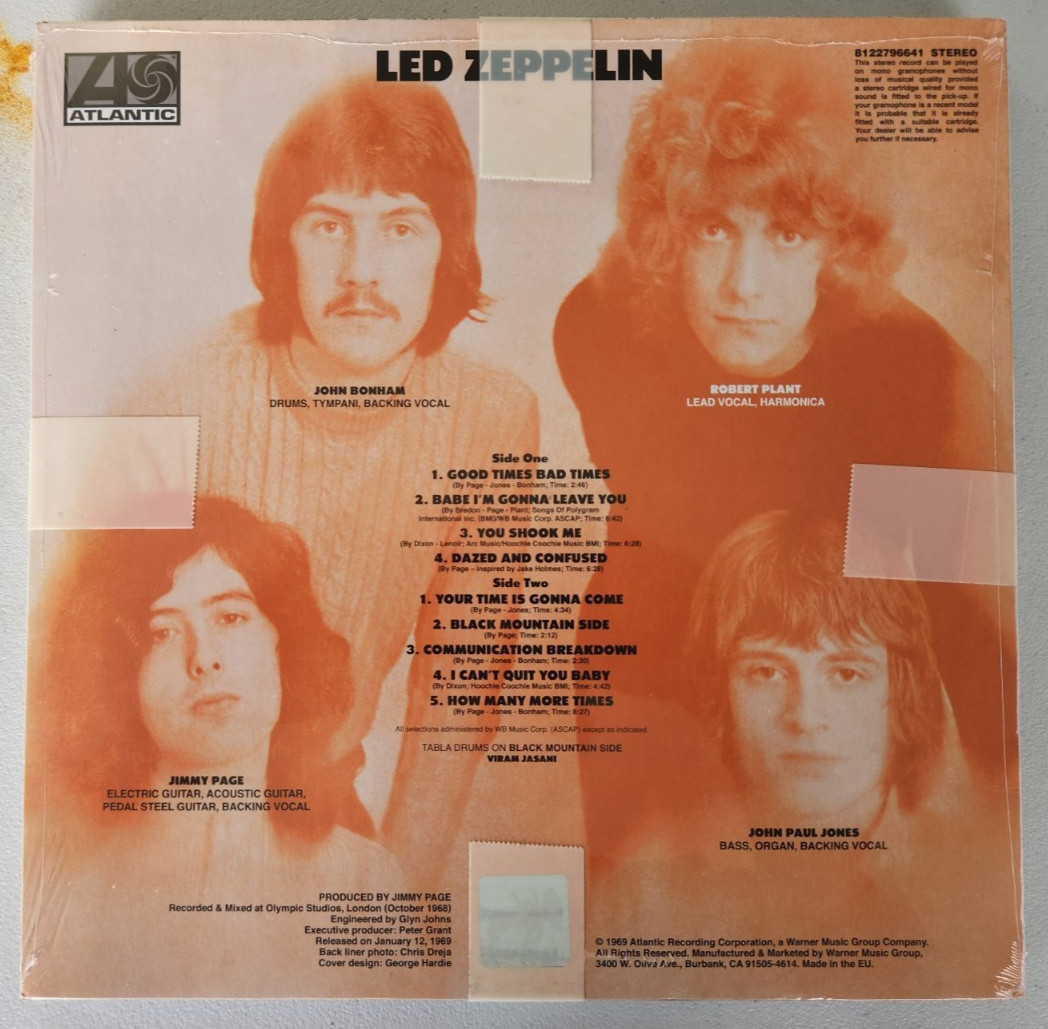 Led Zeppelin One Two Three Four I II III IIII 4 LPs Bundle New/sealed Remastered