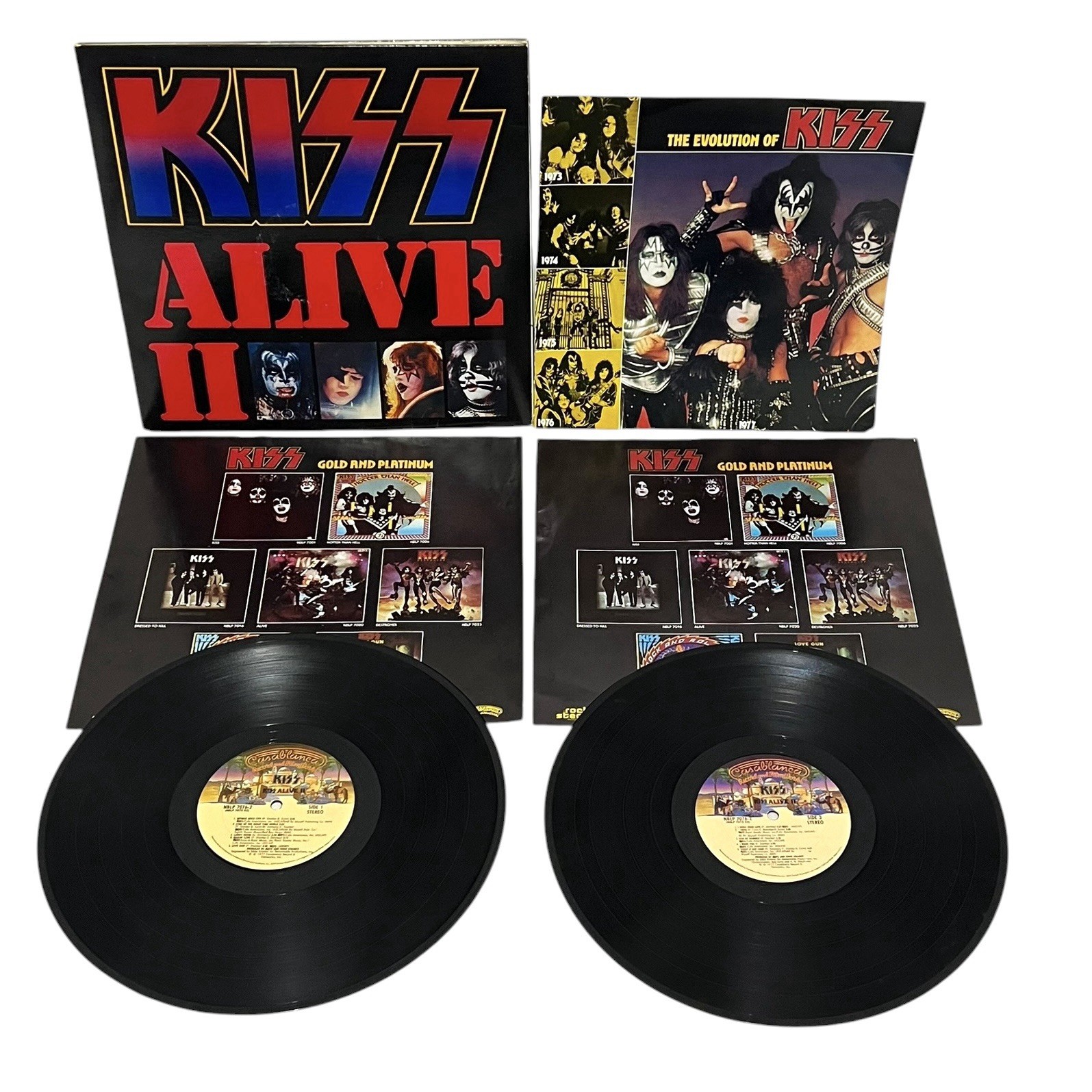 VTG KISS Alive II 2LP Set 1977 Casablanca Records NBLP 7076-2 Pitman Pressing