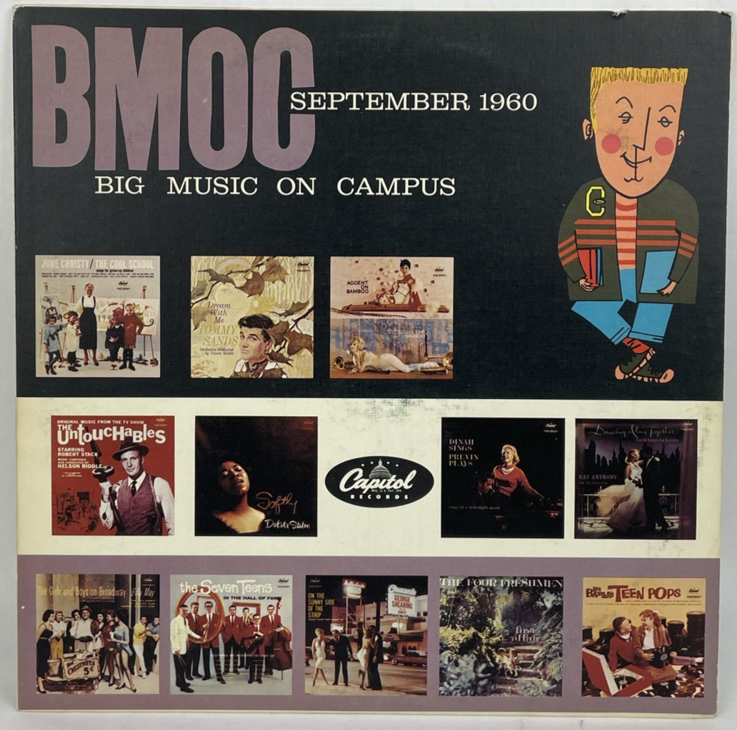 BMOC September 1960 Big Music On Campus Assorted Artists Promotional Copy