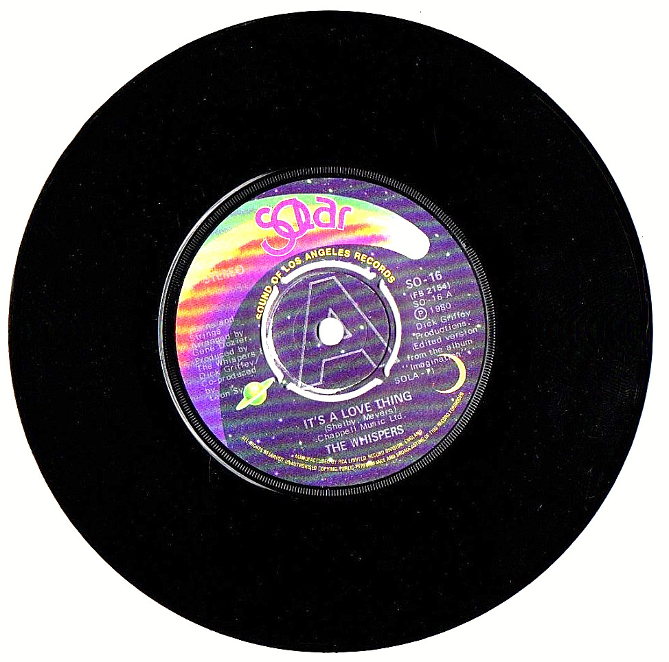 FUNK SOUL DISCO ❤️ The Whispers – It’s A Love Thing ❤️ 1980 Vinyl 7″ Single EX+