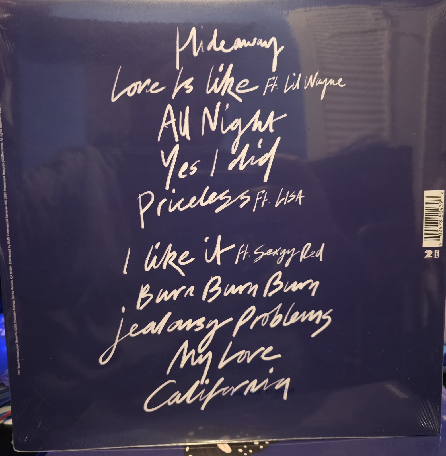 Maroon 5 – LOVE IS LIKE Limited Bubblegum Pink Colored Vinyl LP + Poster SEALED